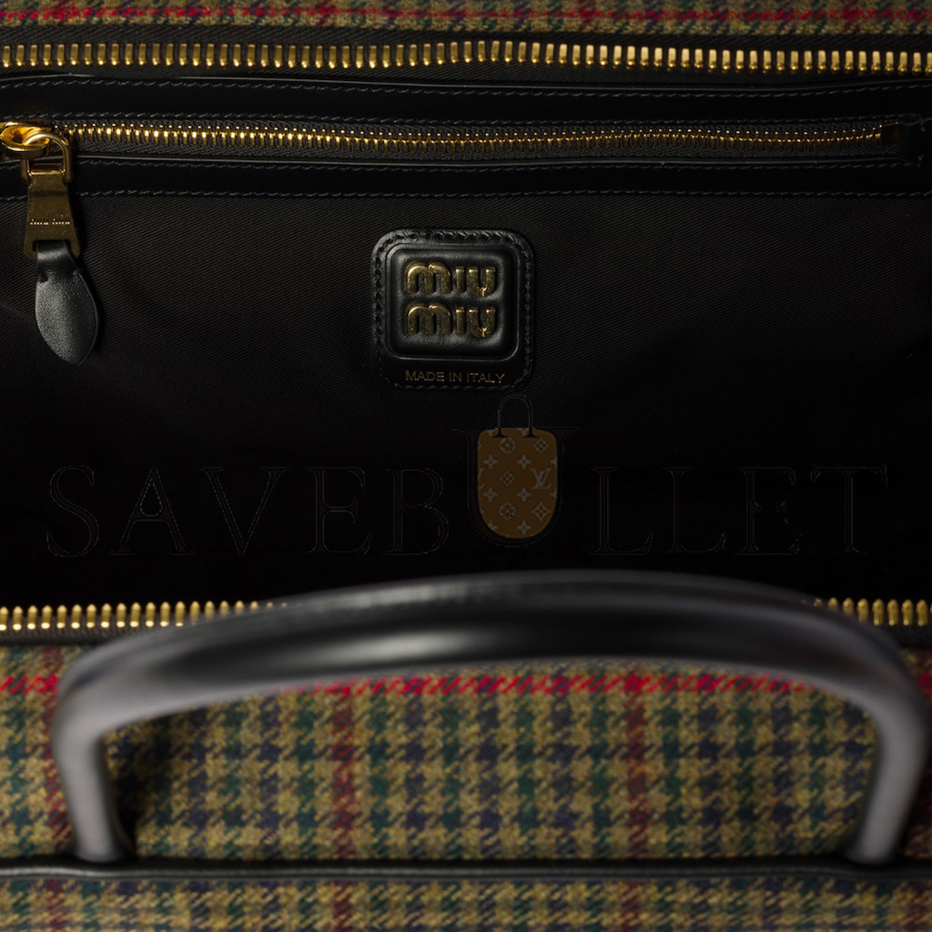 MIU MIU AVENTURE NAPPA LEATHER TOP-HANDLE BAG 5BB169 (28*16.5*10cm) MIU MIU AVENTURE NAPPA LEATHER TOP-HANDLE BAG 5BB169 (28*16.5*10cm)